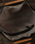 Black Leather Tote Bag - Yayas Luxe Handbags - Handbags, Wallets & Cases