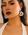 Swirly Glam Earrings - Yaya's Luxe Handbags -